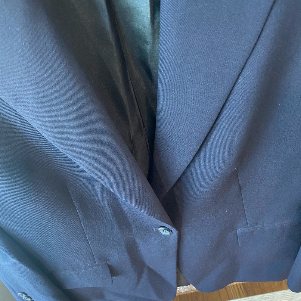 Navy Pendleton Suit Jacket Size 14 - image 3